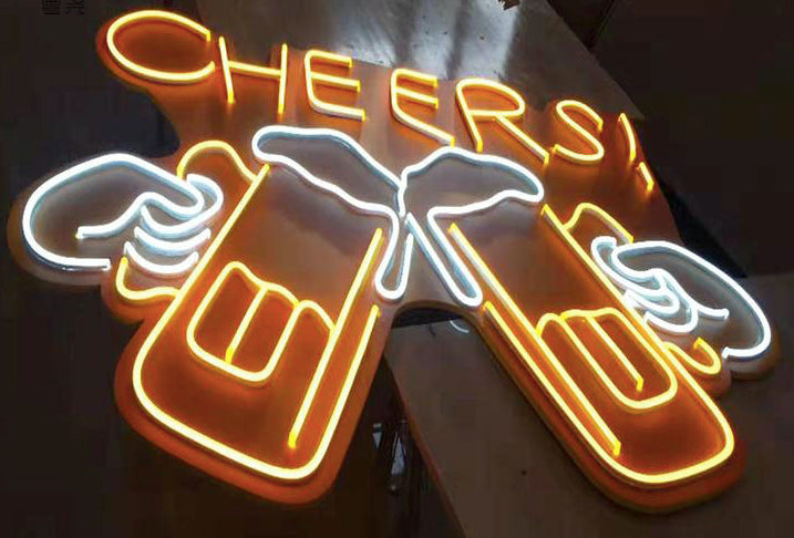 Enhance Your Bar Decor with a Cheers Beer Neon Sign - Professionally Designed - NeonTitle