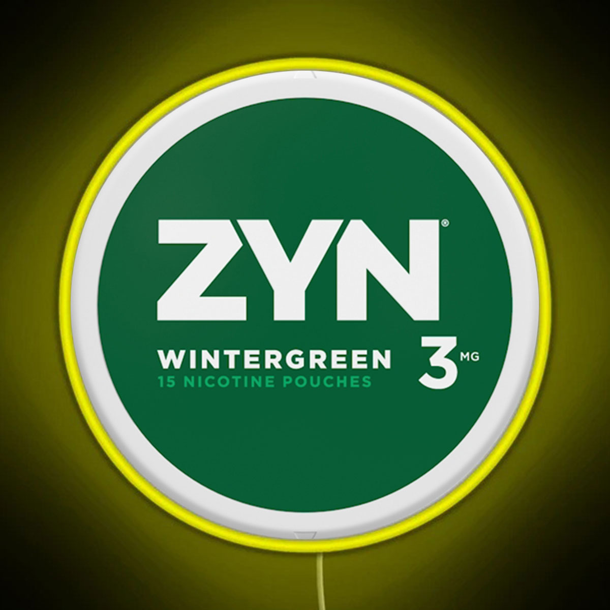 Zyn Wintergreen 6mg RGB neon sign - NeonTitle