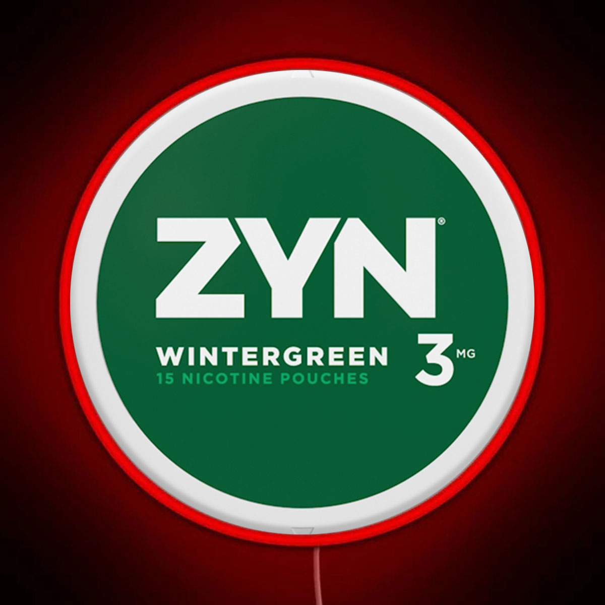 Zyn Wintergreen 6mg RGB neon sign - NeonTitle