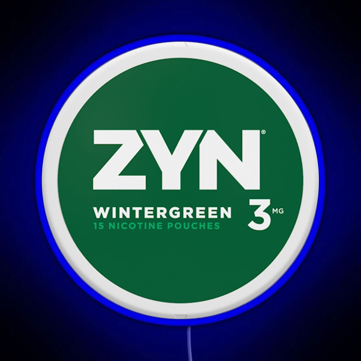 Zyn Wintergreen 6mg RGB neon sign - NeonTitle