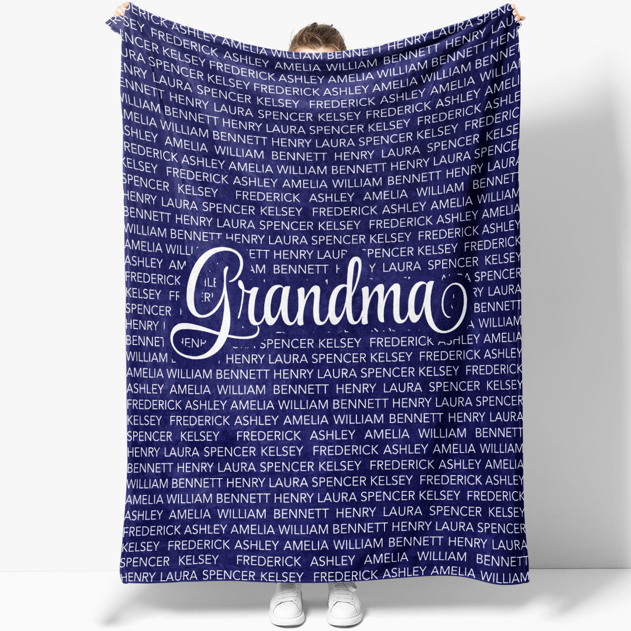 Personalized Flora Mom/Nana/Auntie Blanket Name Arts