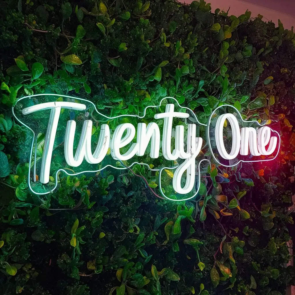 21st birthday neon sign - NeonTitle