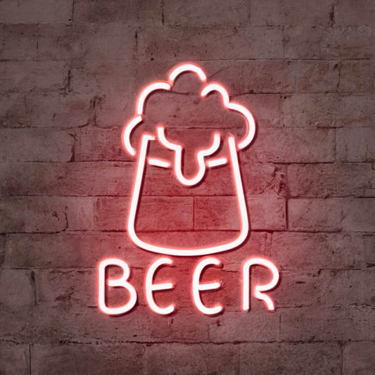 Beer Neon Sign - Illuminate Your Space with Vibrant Neon Art - NeonTitle