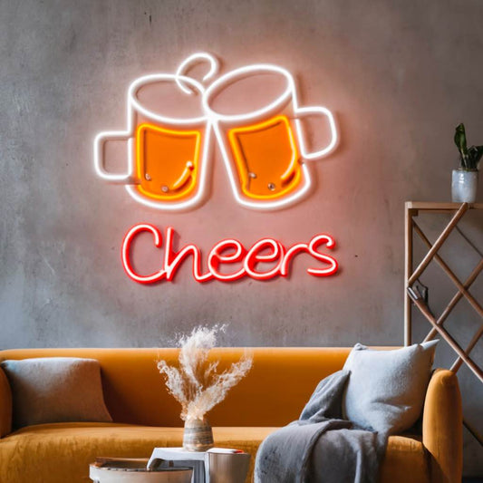 Cheers Neon Sign – Elevate the Ambiance of Your Bar or Party - NeonTitle