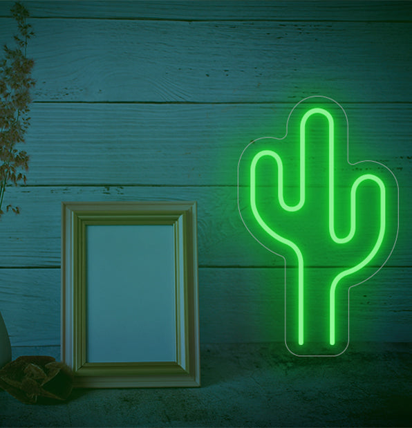 Cactus Neon Light - NeonTitle