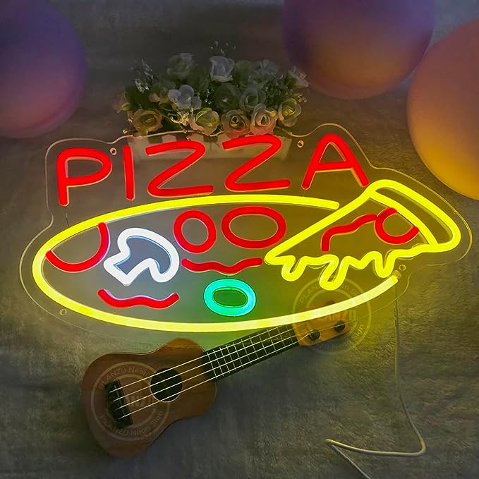 Premium Pizza Neon Sign for Restaurants - NeonTitle