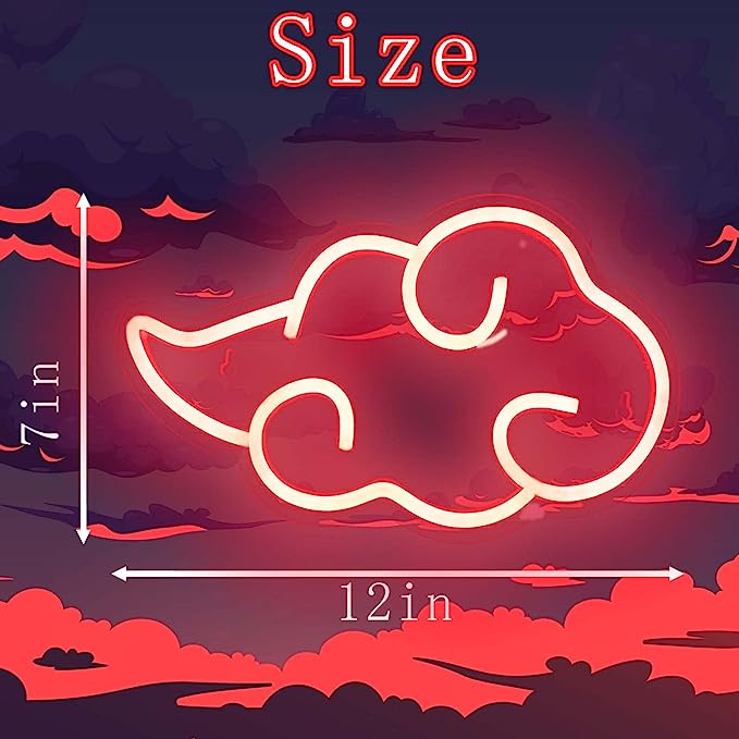 Anime Neon Sign, LED Cloud Neon Sign - A Brilliant Addition to Your Room Décor II - NeonTitle