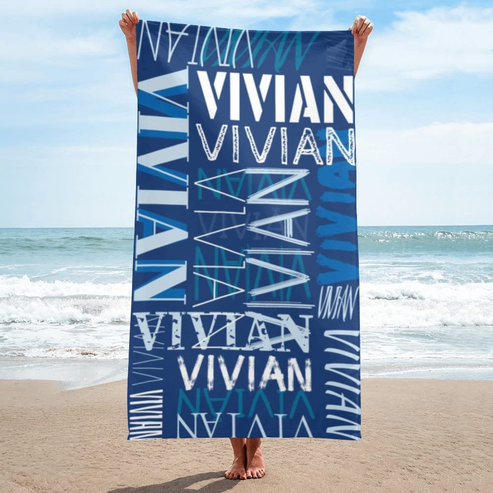 Personalized Word Name Arts Beach Towels