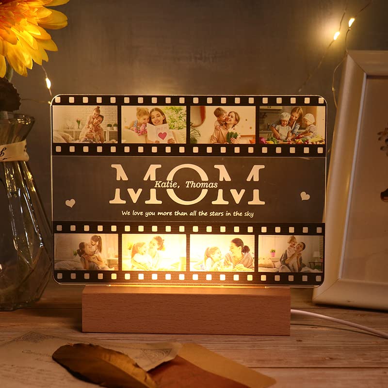 Custom Photo Engraved Night Lights Film Photo Light Home Gift For Love
