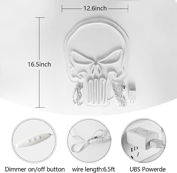 Get Your Bar Noticed with a Skull Neon Sign - Unique and Eye-Catching Decor IIV - NeonTitle