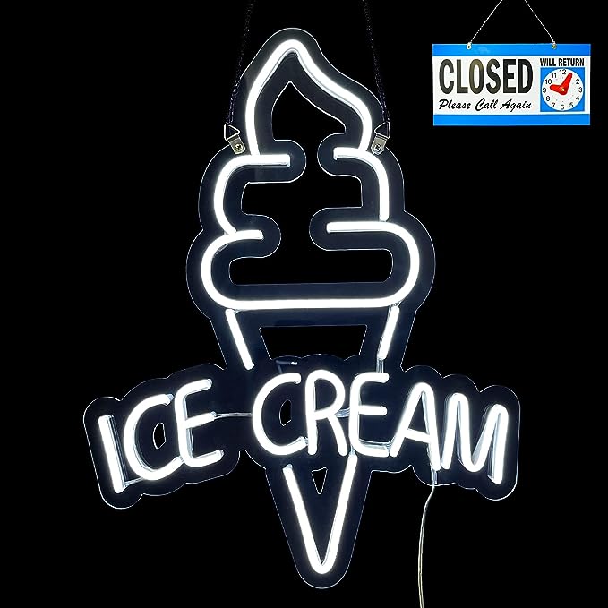 Stylish Ice Cream Neon Sign to Promote Your Business | Buy Now! - NeonTitle