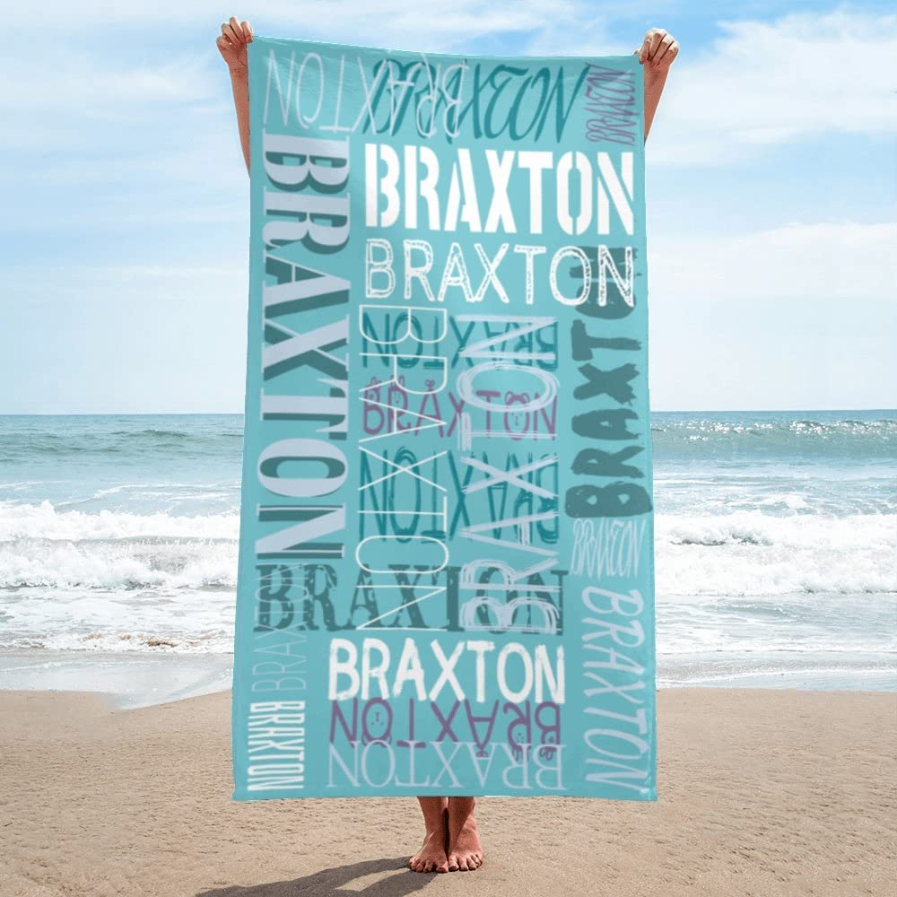 Personalized Word Name Arts Beach Towels