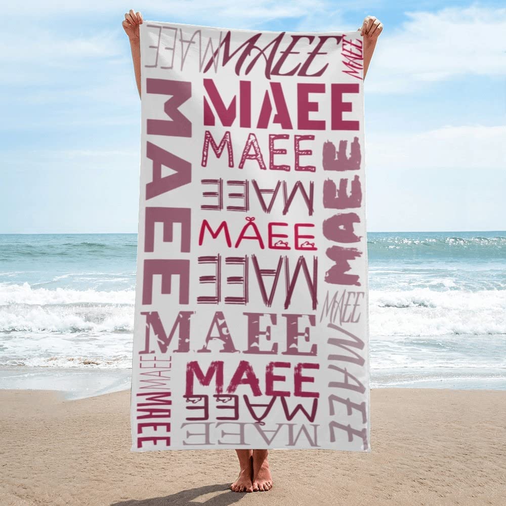 Personalized Word Name Arts Beach Towels