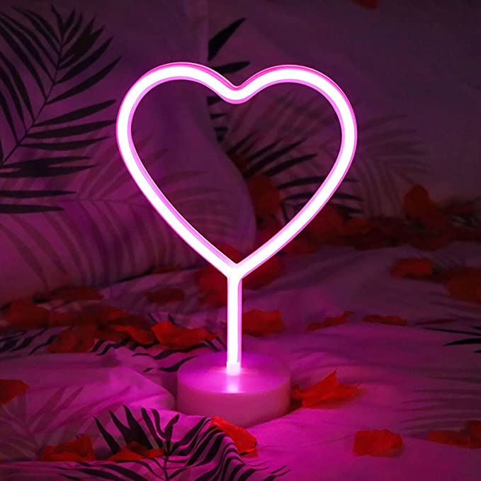 Professional Heart Neon Sign for Restaurants: Increase Ambiance and Attract Customers - NeonTitle
