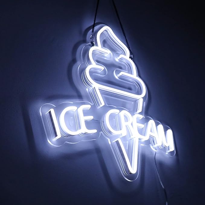 Stylish Ice Cream Neon Sign to Promote Your Business | Buy Now! - NeonTitle