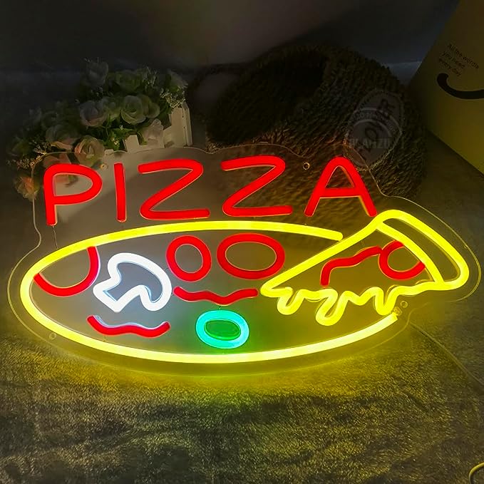 Premium Pizza Neon Sign for Restaurants - NeonTitle