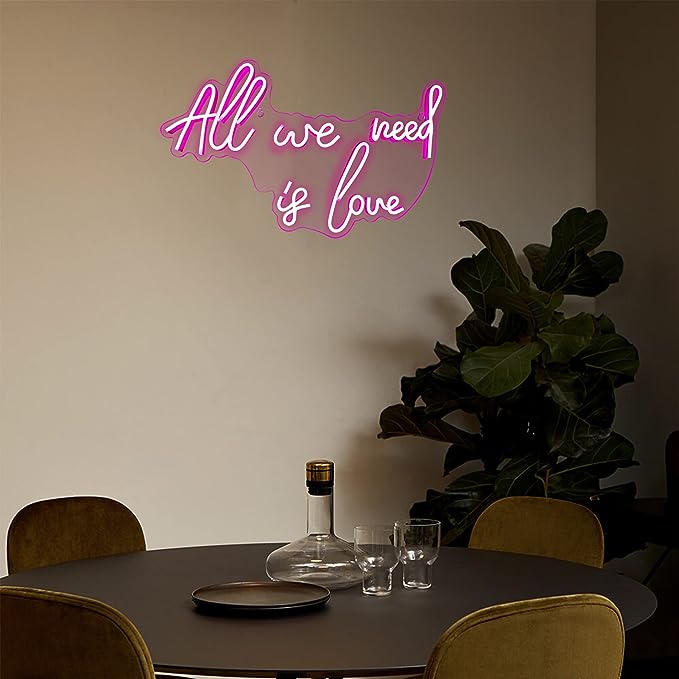 Discover the Perfect Wedding Neon Sign: All You Need is Love - NeonTitle