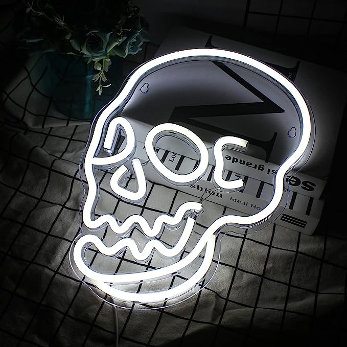 Get Your Bar Noticed with a Skull Neon Sign - Unique and Eye-Catching Decor IV - NeonTitle