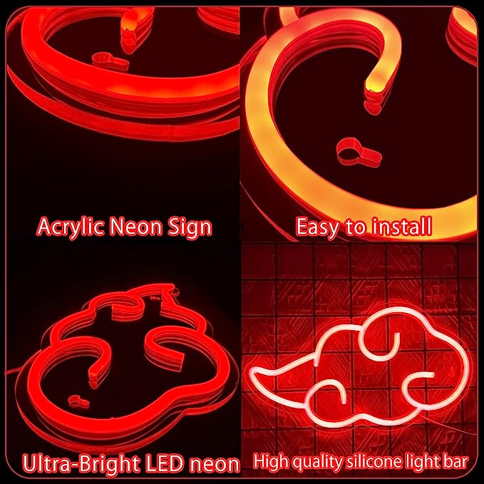 Anime Neon Sign, LED Cloud Neon Sign - A Brilliant Addition to Your Room Décor II - NeonTitle