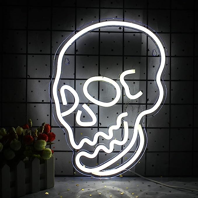 Get Your Bar Noticed with a Skull Neon Sign - Unique and Eye-Catching Decor IV - NeonTitle