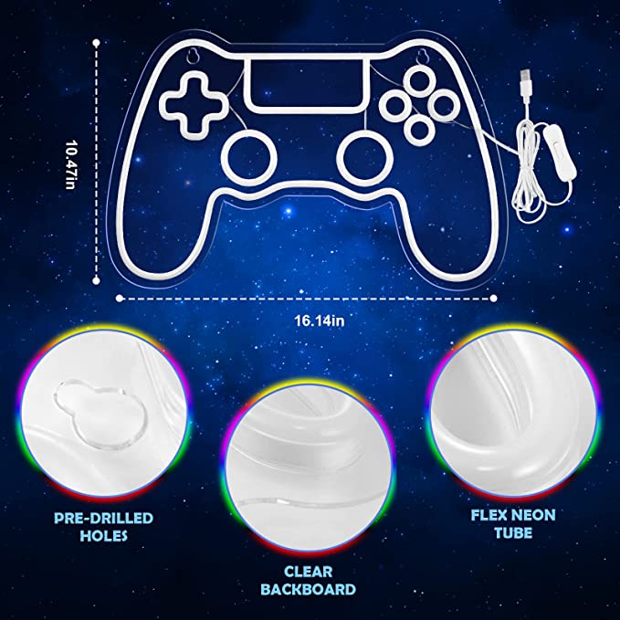 Premium Gamer Neon Sign for Restaurant: Elevate Your Gaming Experience - NeonTitle