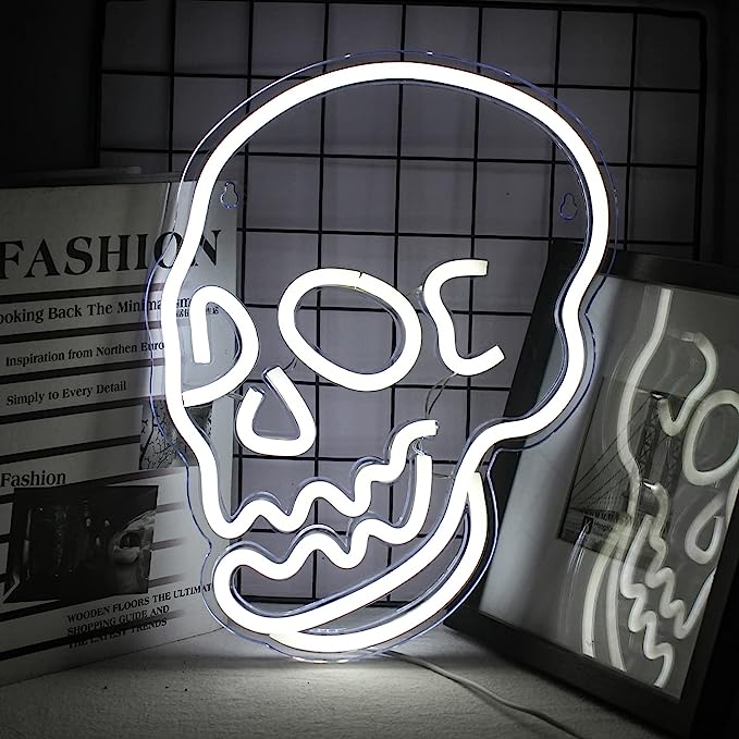 Get Your Bar Noticed with a Skull Neon Sign - Unique and Eye-Catching Decor IV - NeonTitle