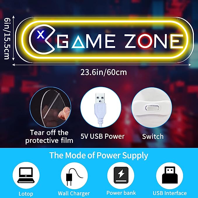 Premium Gamer Neon Sign for Restaurants: Unleash the Ultimate Ambience - NeonTitle