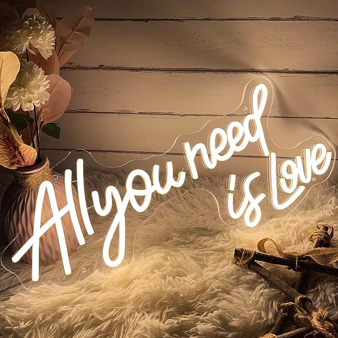 Discover the Perfect Wedding Neon Sign: All You Need is Love ii - NeonTitle