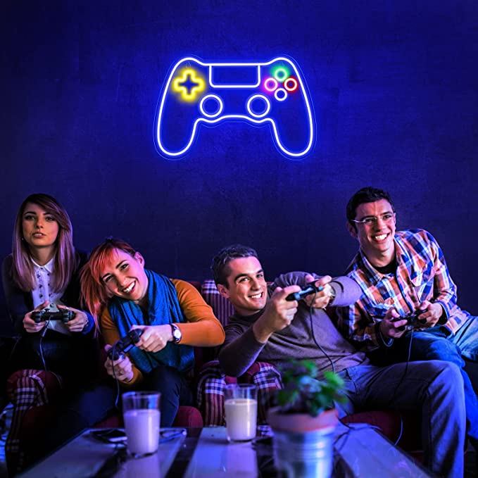 Premium Gamer Neon Sign for Restaurant: Elevate Your Gaming Experience - NeonTitle