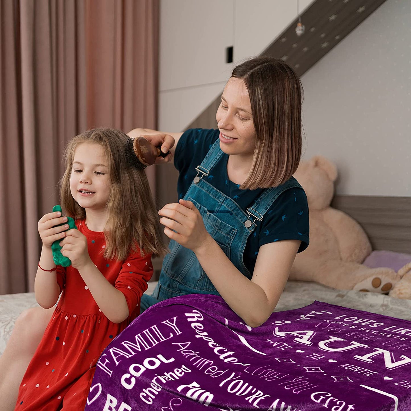 Personalized Mom/Nana/Auntie Blanket Best Aunt Ever