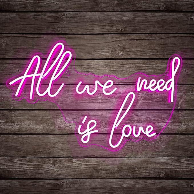 Discover the Perfect Wedding Neon Sign: All You Need is Love - NeonTitle