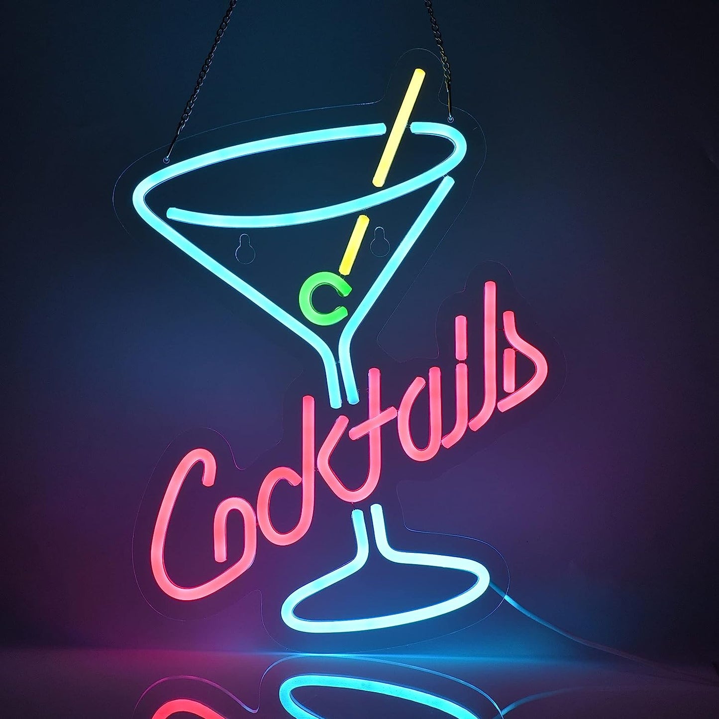Cocktails and Dreams Sign for Your Bar: A Must-Have Addition to Elevate Your Drink Menu III - NeonTitle