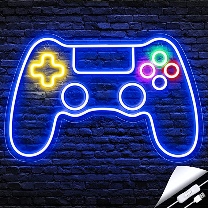 Premium Gamer Neon Sign for Restaurant: Elevate Your Gaming Experience - NeonTitle