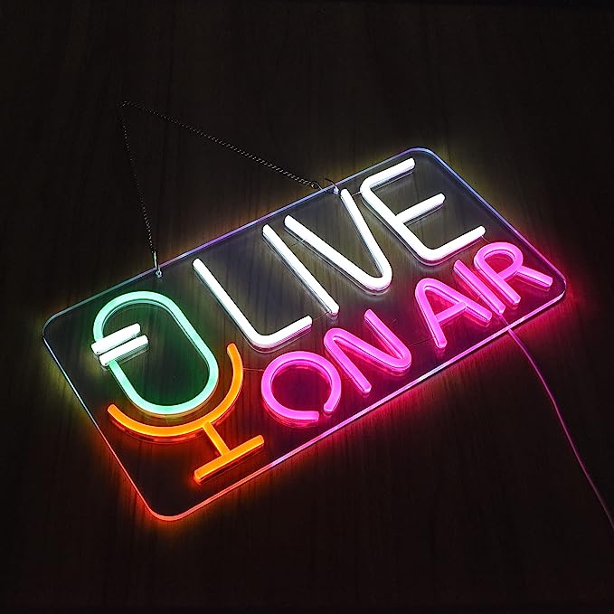 On The Air Neon Sign for Business: Boost Your Brand with a Professional Touch - NeonTitle