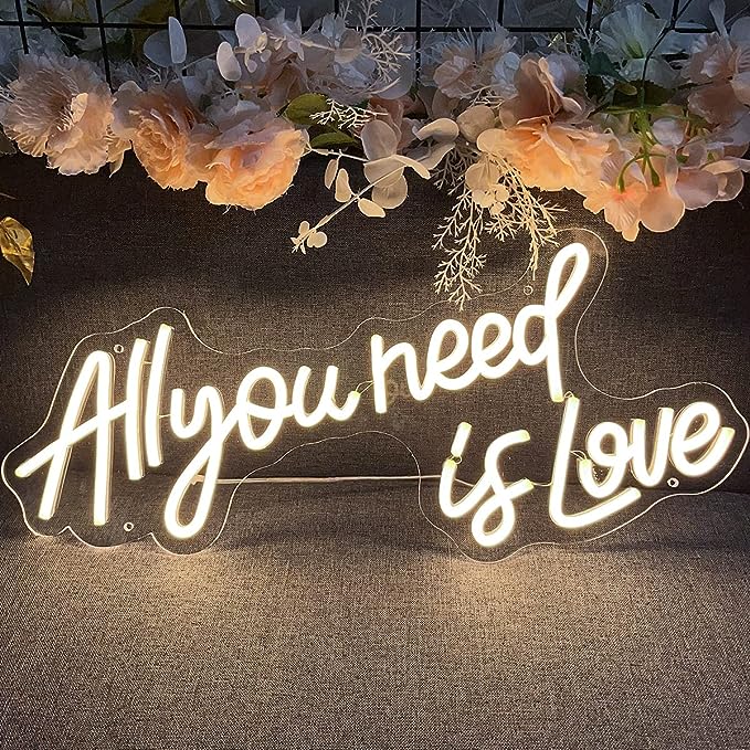 Discover the Perfect Wedding Neon Sign: All You Need is Love ii - NeonTitle