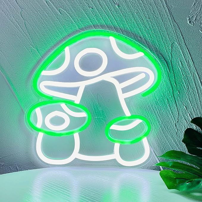Mushroom Neon Sign Perfect for Restaurants - Brighten Up Your Dining Space - NeonTitle