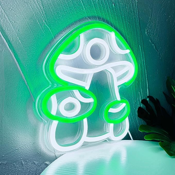 Mushroom Neon Sign Perfect for Restaurants - Brighten Up Your Dining Space - NeonTitle