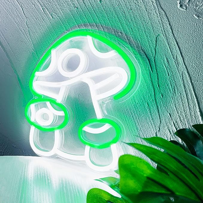 Mushroom Neon Sign Perfect for Restaurants - Brighten Up Your Dining Space - NeonTitle