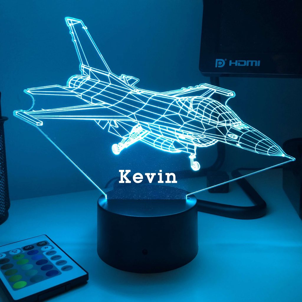 Personalized 3D Warcraft Night Lights with Name 7/16 Colors Changing LED Lamp