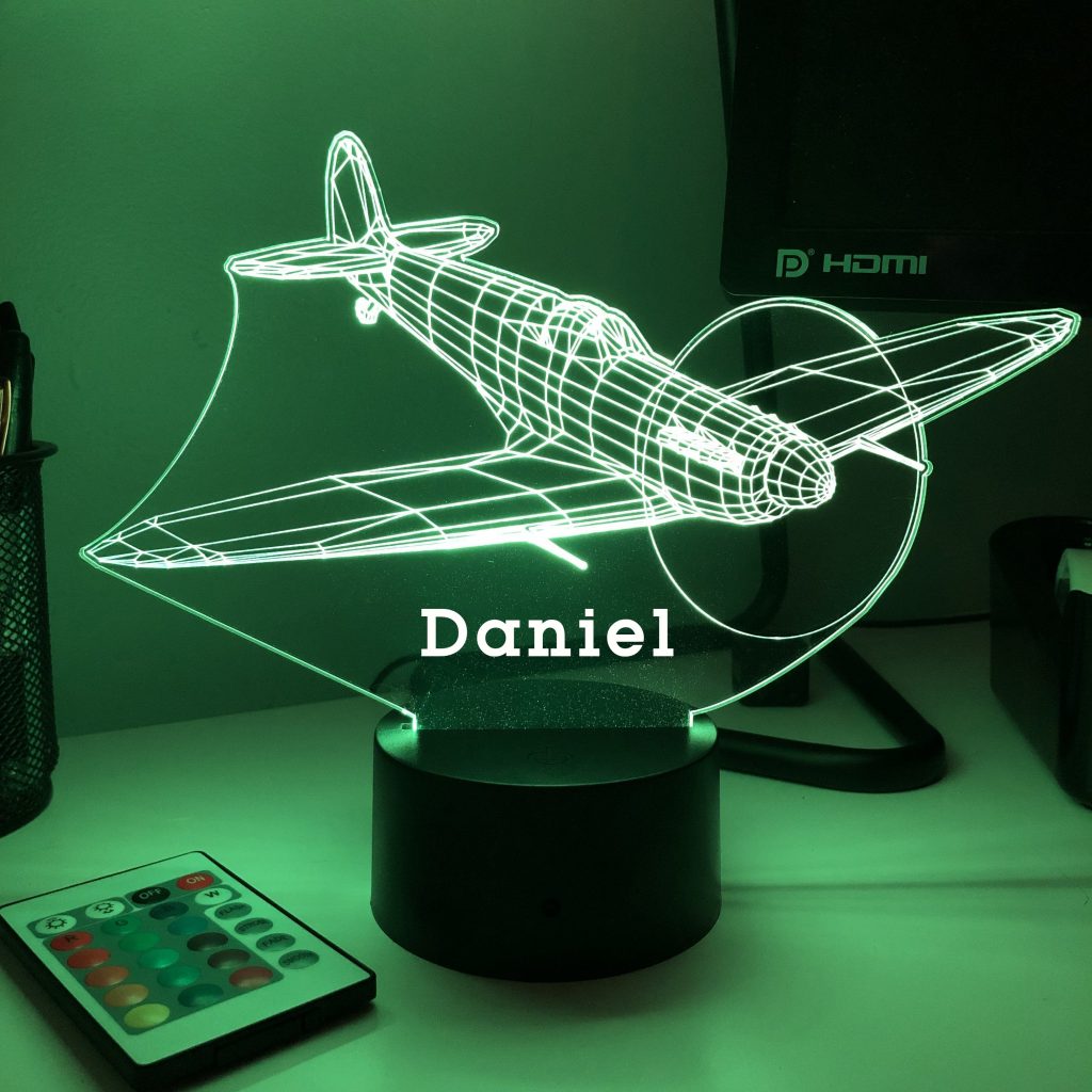 Personalized 3D Warcraft Night Lights with Name 7/16 Colors Changing LED Lamp