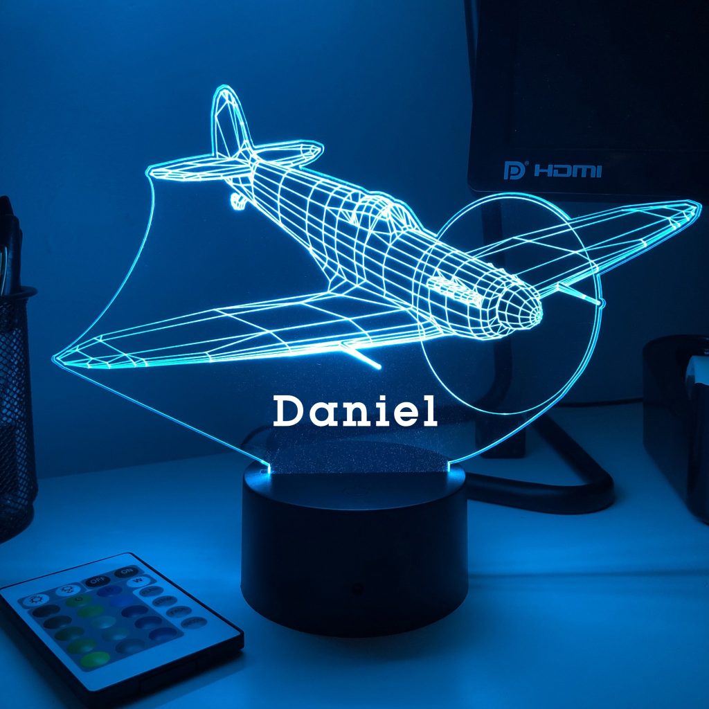 Personalized 3D Warcraft Night Lights with Name 7/16 Colors Changing LED Lamp