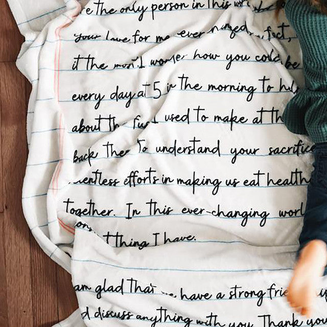 Personalized Love Letter Mom/Nana/Auntie We Love You Blanket