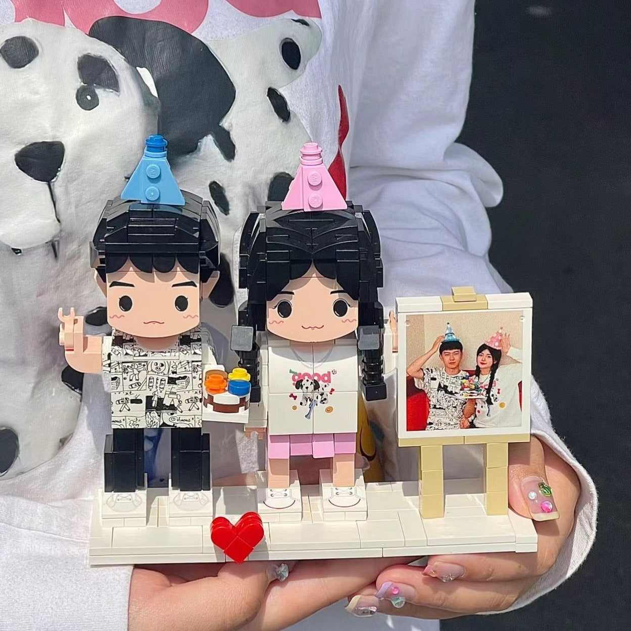 Mother's Day Brick Figure, Customizable, Full Body, 1 Person Custom Brick Figure