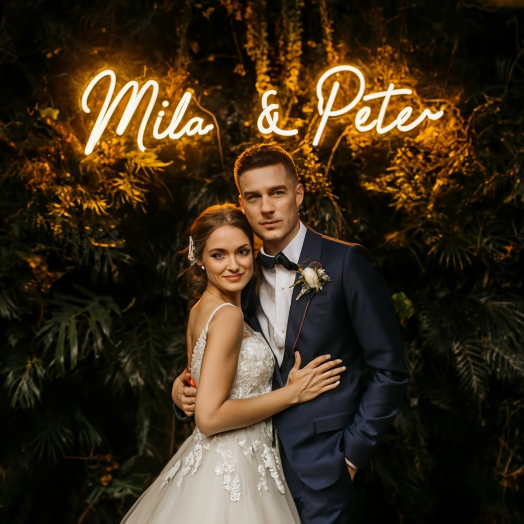 The Ultimate Wedding Neon Name Sign: Unveil Magnificent Illumination for Your Special Day - NeonTitle