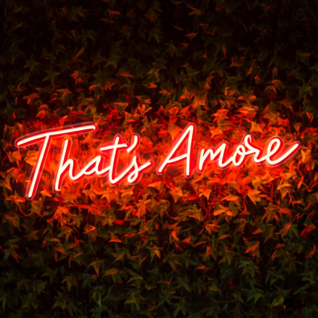 Discover the Exquisite Thats Amore Neon Sign for Restaurants - NeonTitle