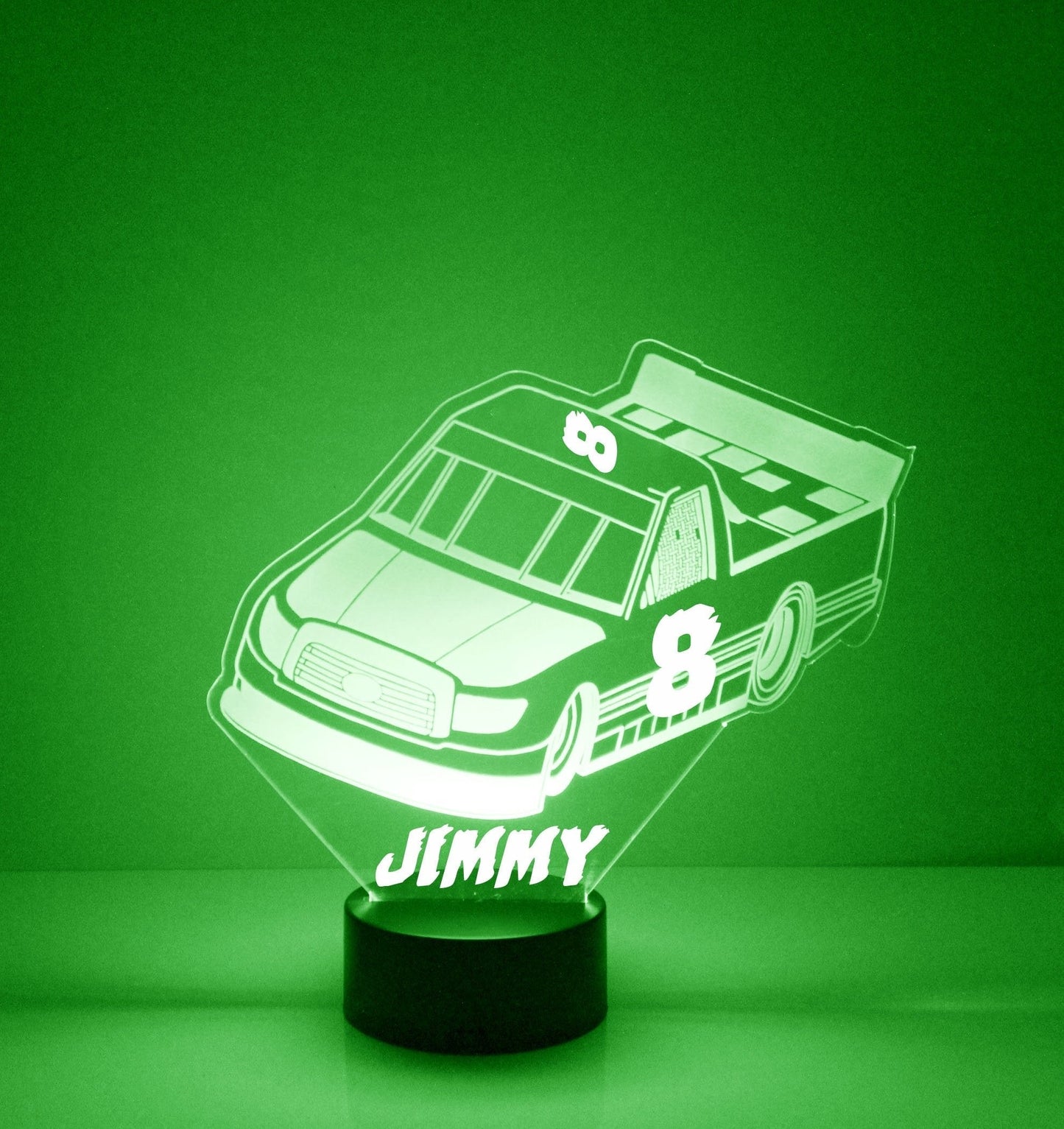 Personalized Truck Night Lights with Name 7/16 Color Changing LED Lamp III04