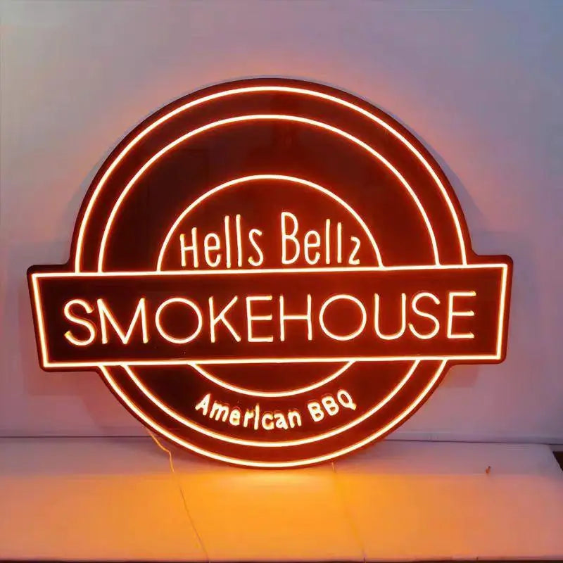 bbq smokehouse sign - NeonTitle