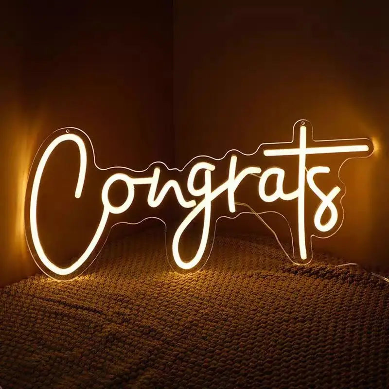 congrats neon sign - NeonTitle