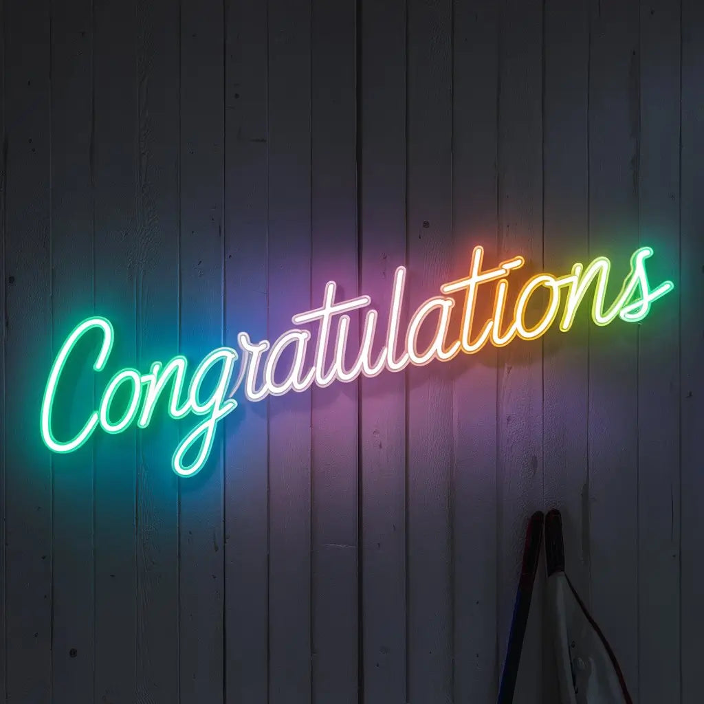 congratulations neon sign - NeonTitle