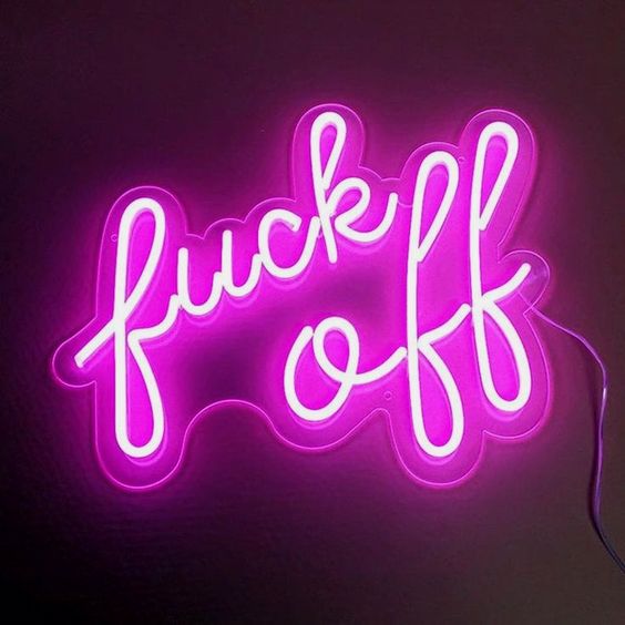 High-Quality Bar LED Neon Sign - Illuminate Your Space with a Stunning ‘Fuck Off' Neon Sign - NeonTitle